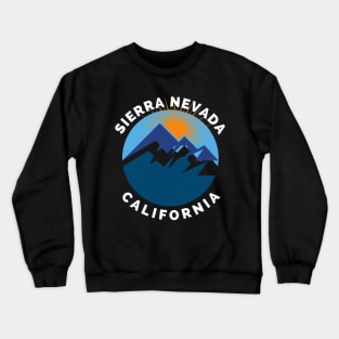 Sierra Nevada California - Sierra Nevada Ski Snowboard Mountain California Yosemite Travel Crewneck Sweatshirt